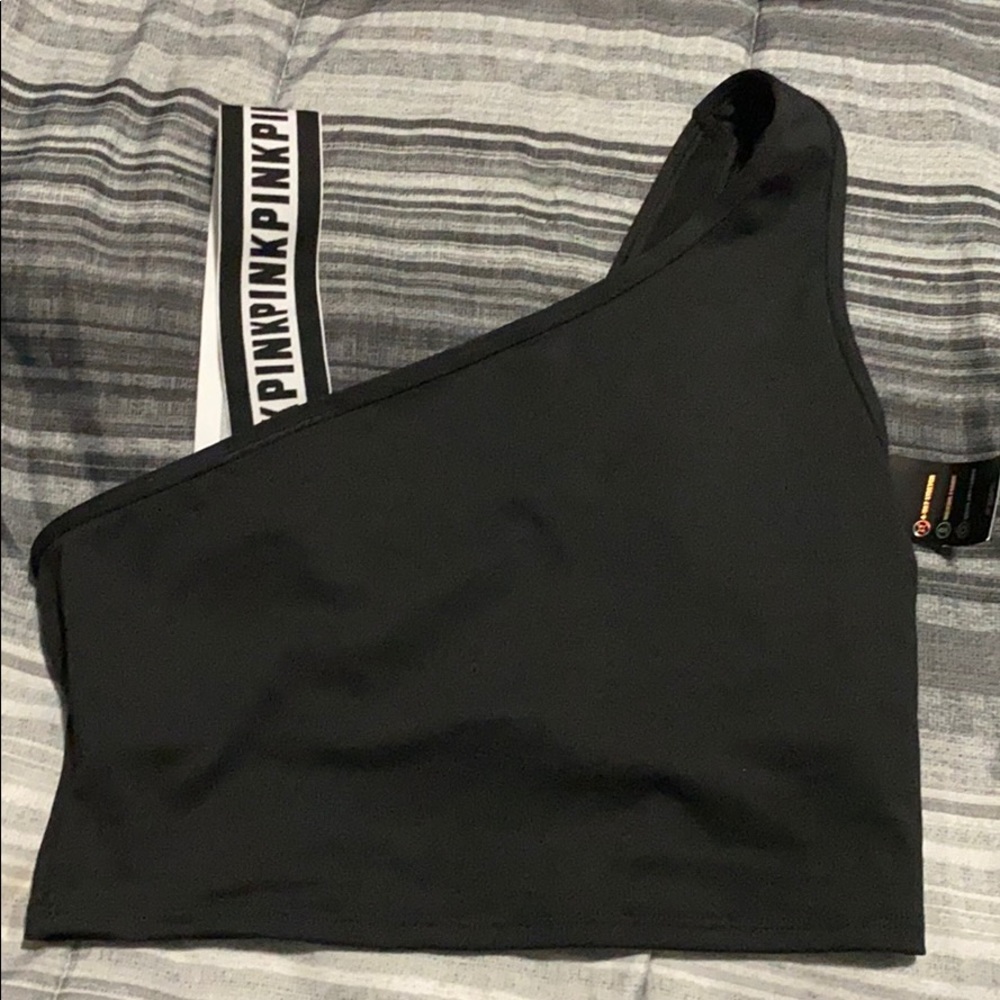 Vs pink black sports bra